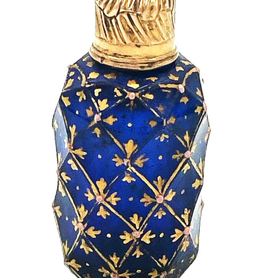 James Giles Bristol Blue Scent Bottle
