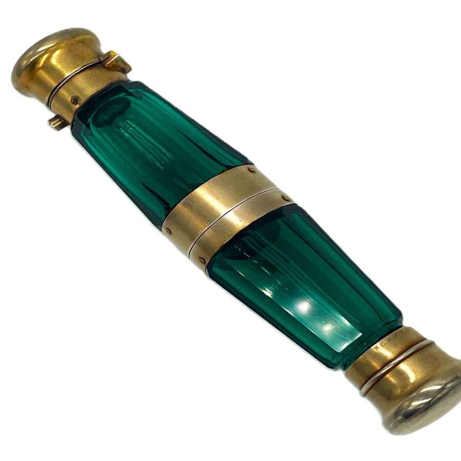 Double ended scent & salt bottle fashioned as opera glasses