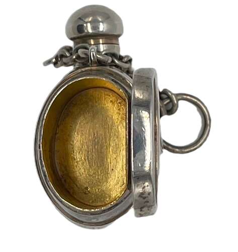 Sampson Mordan combination barrel scent bottle