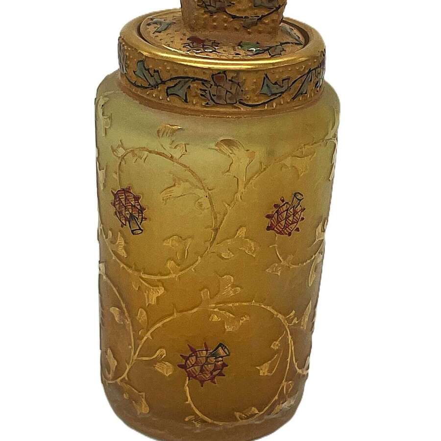 Daum Freres cameo glass scent bottle