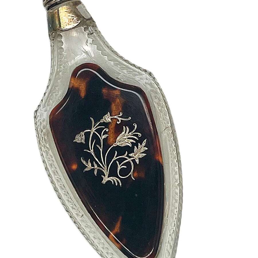 Georgian silver mounted scent bottle