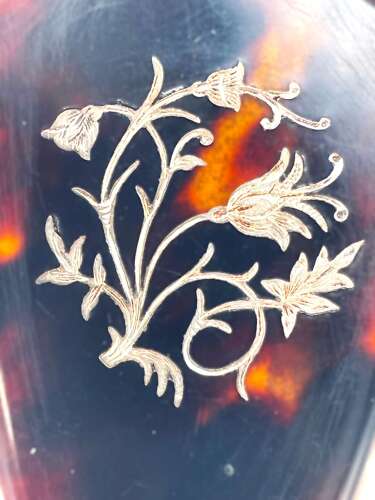 Georgian silver mounted scent bottle