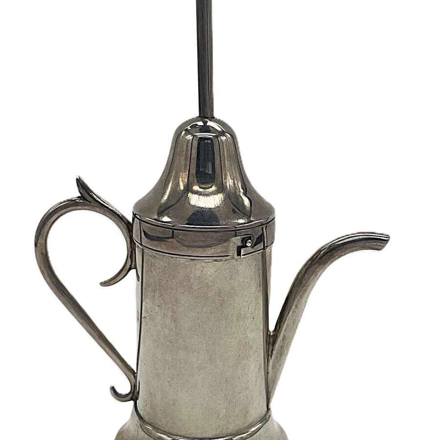 Novelty silver vermouth pouring can