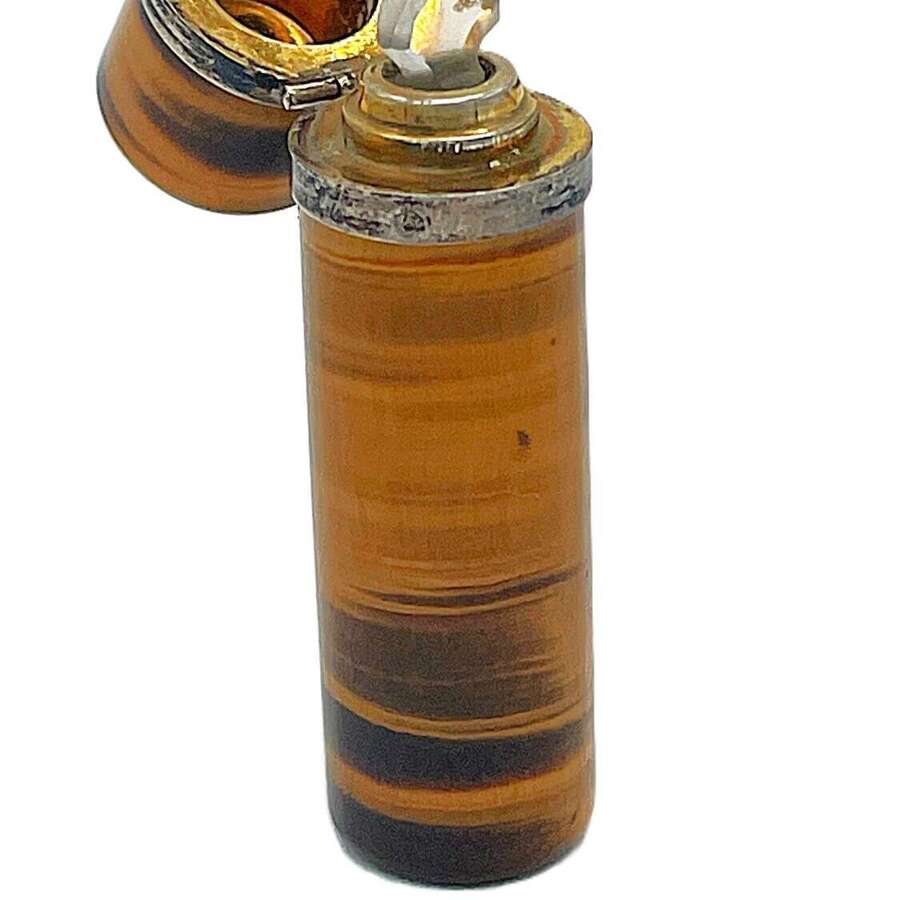 Tiger's eye scent bottle