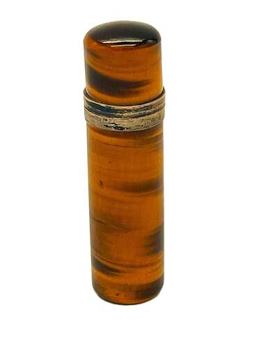 Tiger's eye scent bottle