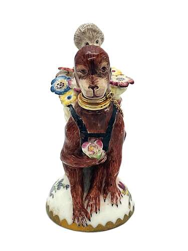 Chelsea scent bottle, monkey with infant