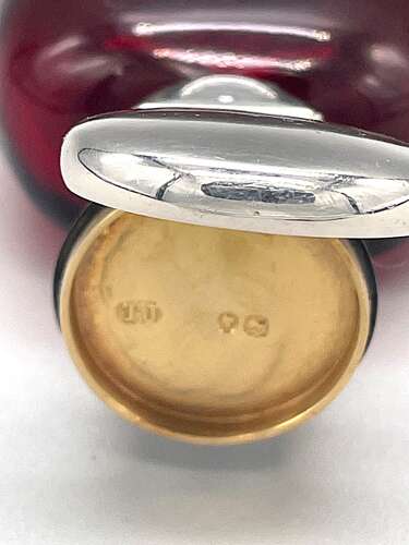 Victorian ruby scent bottle